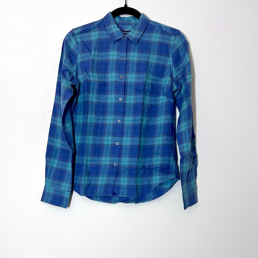 UNTUCKit Plaid Grenache button down shirt size 2 NWT